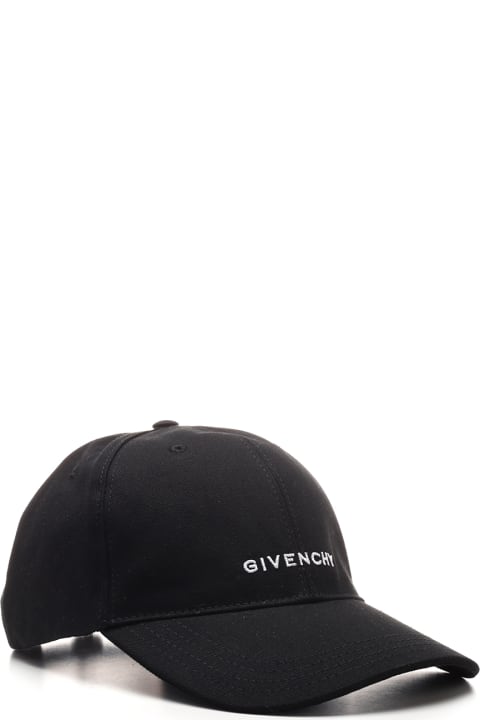 メンズ Givenchyの帽子 Givenchy Black '4g' Baseball Cap