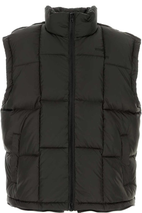 VETEMENTS for Kids VETEMENTS Dark Brown Polyester Down Jacket