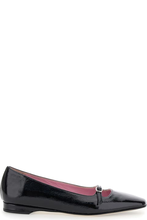 آخر صيحات الموضة من السيدات Carel 'emilie' Black Ballet Flats With Buckle In Patent Leather Woman