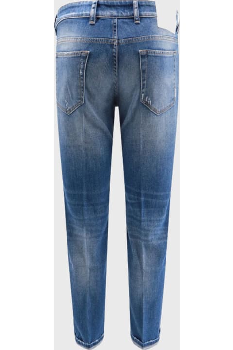 PT01 Clothing for Men PT01 Blue Cotton Jeans