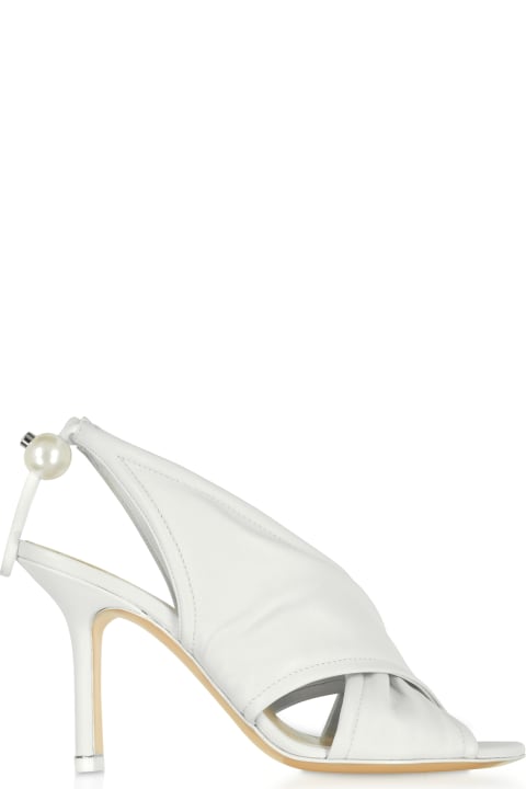 White Nappa 90mm Delfi Sandals