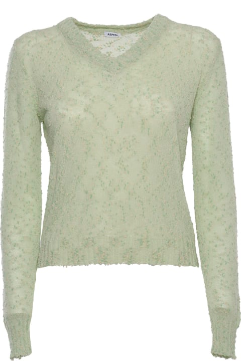 Sweaters for Women Aspesi Green Sweater