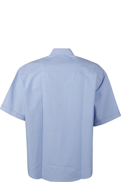 メンズ新着アイテム Ami Alexandre Mattiussi Round Hem Short-sleeved Logo Shirt