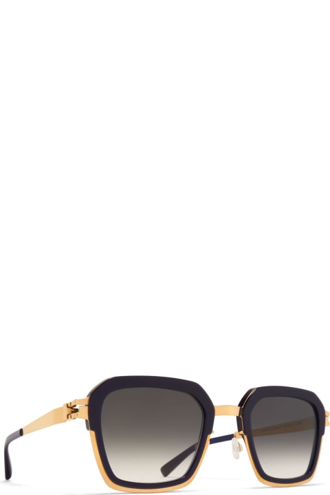 Mykita Eyewear for Women Mykita Misty - Glossy Gold / Milky Indigo Sunglasses