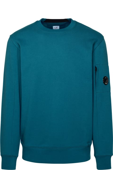 C.P. Company for Men C.P. Company 'diagonal Raised Fleece' Blue Cotton Sweatshirt