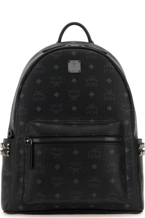 Fashion for Women MCM Printed Canvas Stark Side Studs Backpack