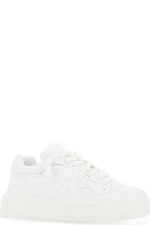 メンズ Valentino Garavaniのシューズ Valentino Garavani White Nappa Leather One Stud Xl Sneakers