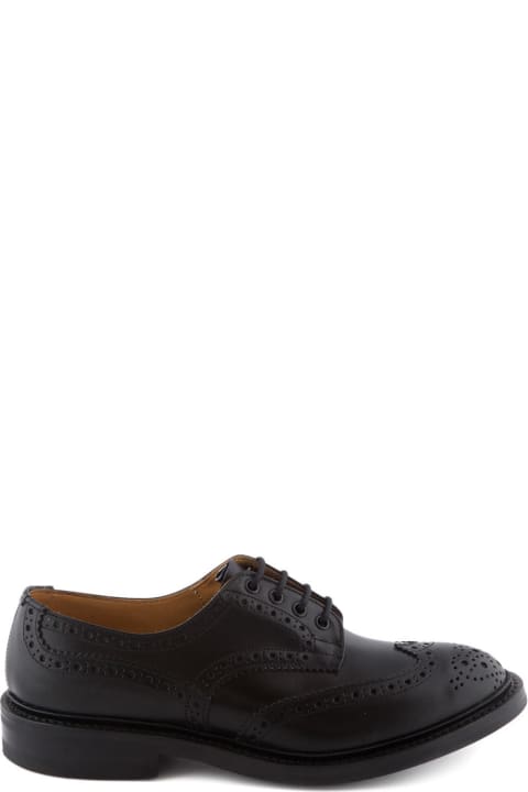 Tricker's Loafers & Boat Shoes for Men Tricker's Bourton Black Box Calf Derby Shoe (dainite Sole)