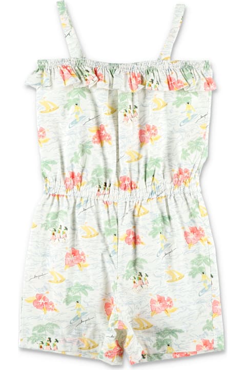 أدوات منزلية Bonpoint Kid - Agrume Printed Poplin Romper