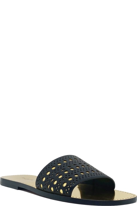 Alaia Sandals for Women Alaia Leather Slides