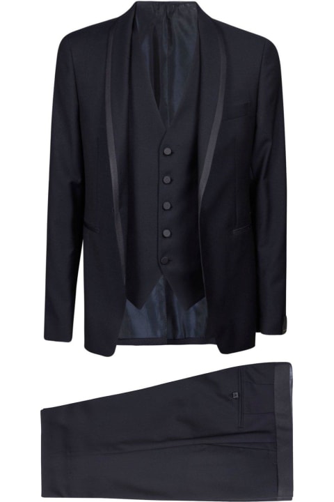 Suits for Men Tagliatore Single-breasted Two-piece Suit Set