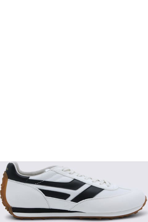 Tom Ford White And Black Leather Mick Sneakers