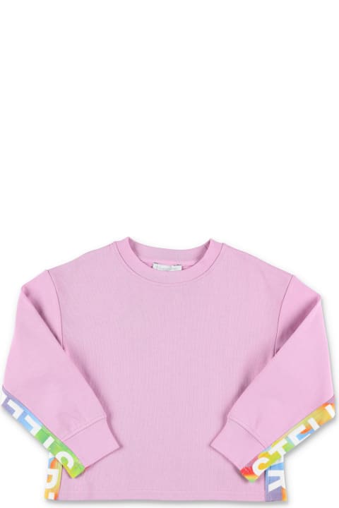 Sweaters & Sweatshirts for Girls Stella McCartney Kids Logo Band Crop Crewneck