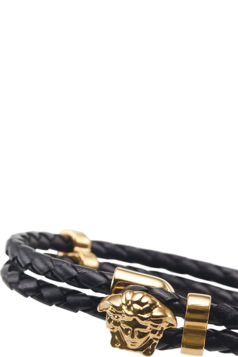 Medusa Leather Bracelet