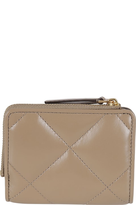 Tory Burch محافظ لـ السيدات Tory Burch Quilted Buttoned Wallet