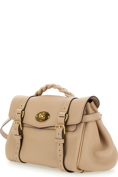 Mulberry for Women Mulberry 'alexa Heavy' Beige Crossbody Bag In Leather Woman