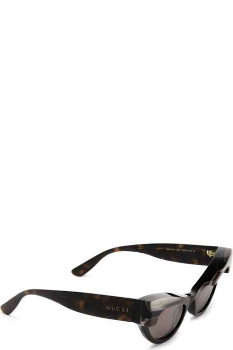 ウィメンズ Gucci Eyewearのアイウェア Gucci Eyewear Gg1167s Havana Sunglasses