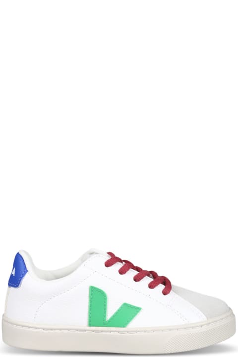 Homeware Veja White Sneakers For Kids With Logo