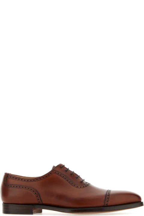 Crockett & Jones Loafers & Boat Shoes for Men Crockett & Jones Caramel Leather Westbourne Lace-up Shoes