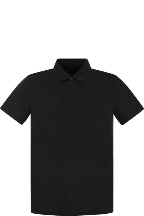 Majestic Filatures Topwear for Men Majestic Filatures Short-sleeved Polo Shirt In Lyocell