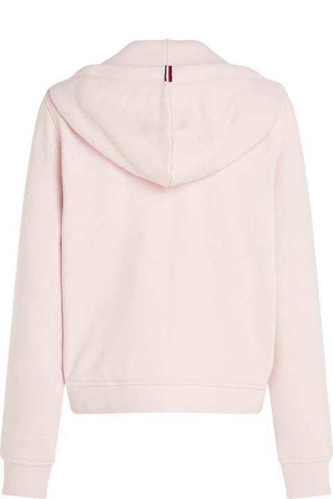 Tommy Hilfiger Coats & Jackets for Women Tommy Hilfiger Pink Sweatshirt With Zip And Hood