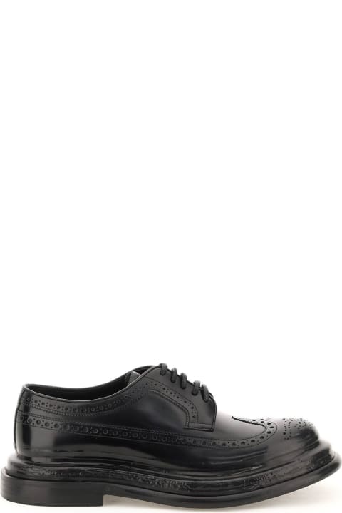 Fashion for Women Dolce & Gabbana Brushed Leather Derby Shoes