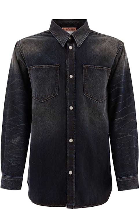 Acne Studios for Men Acne Studios Collared Long-sleeve Denim Shirt