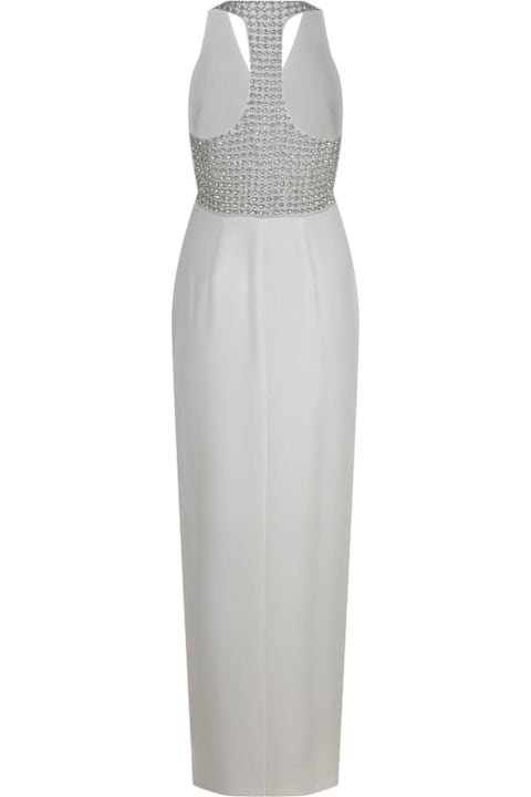 Max Mara Pianoforte Clothing for Women Max Mara Pianoforte Secolo Embellished V-neck Sleeveless Dress Max Mara Pianoforte
