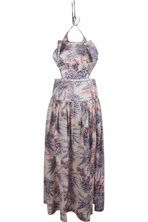 Zimmermann فساتين لـ السيدات Zimmermann Cira Halter Cut-out Dress