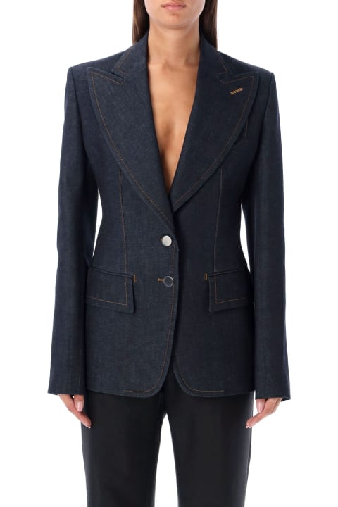 Tom Ford Coats & Jackets for Women Tom Ford Denim Blazer Jacket