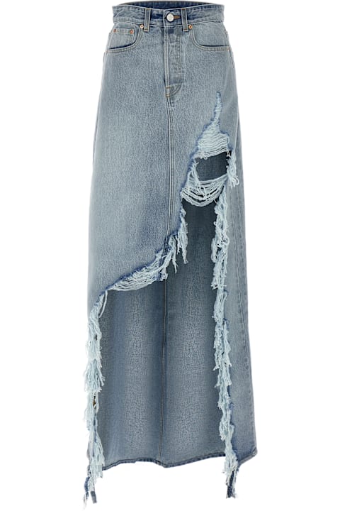 VETEMENTS for Women VETEMENTS 'destroyed Denim Maxi Skirt' Skirt