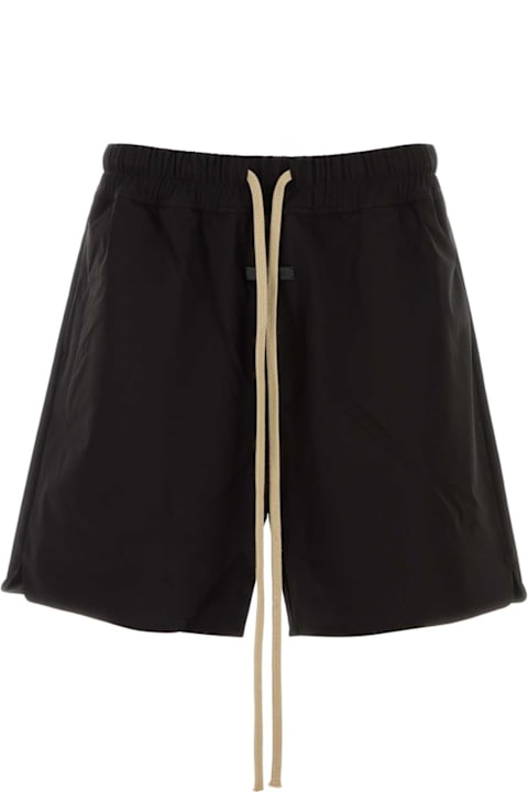 Homeware Fear of God Black Stretch Nylon Blend Bermuda Shorts