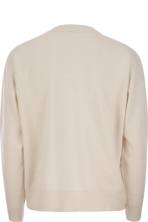 Peserico for Women Peserico Crew-neck Sweater In Wool, Silk And Cashmere Blend