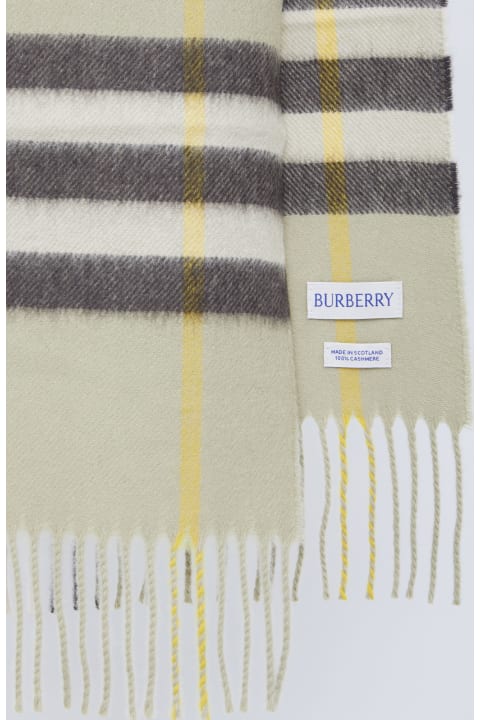 Scarves for Men Burberry Check Cashmere Scarf