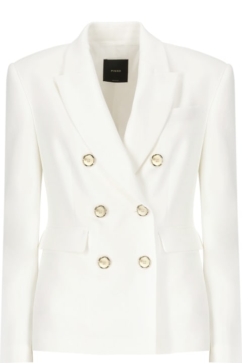 Pinko for Women Pinko Double-breasted Blazer With Metal Buttons