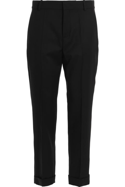 Balmain Pants for Women Balmain Pants In Black Wool