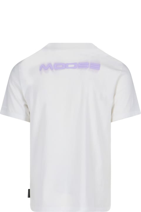 Moose Knuckles Topwear for Men Moose Knuckles Maxi Print T-shirt