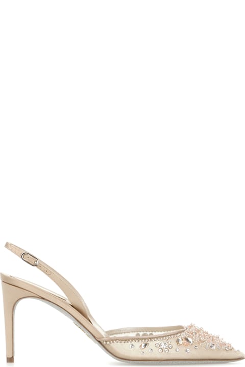 René Caovilla أحذية لـ السيدات René Caovilla Embellished Lace Cinderella Pumps