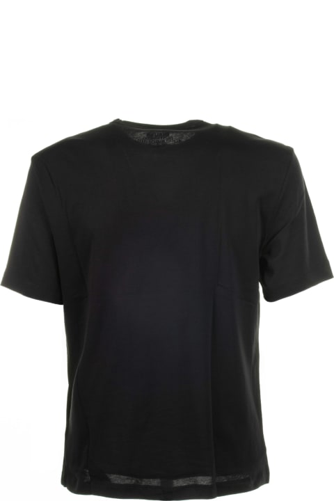 Blauer Topwear for Men Blauer Black Crew Neck T-shirt In Cotton