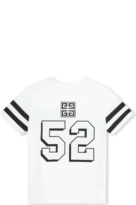 ボーイズ トップス Givenchy White Givenchy 4g 1952 T-shirt