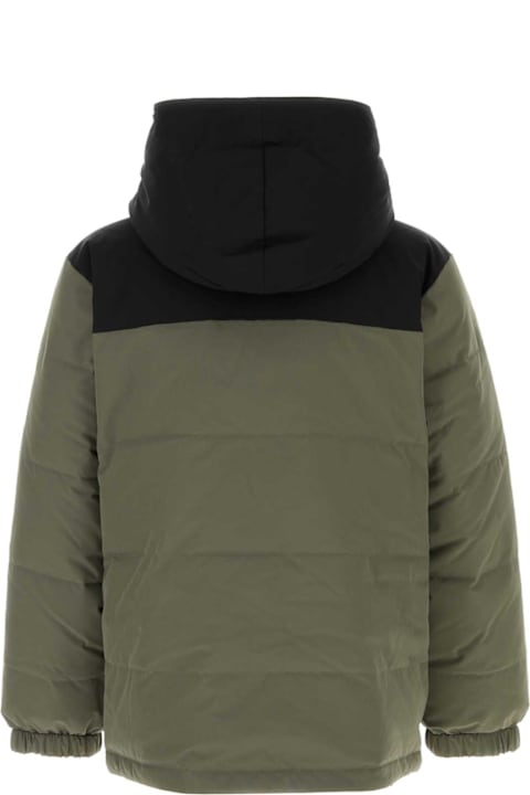 A.P.C. for Kids A.P.C. Sage Green Stretch Polyester Reversible Padded Jacket