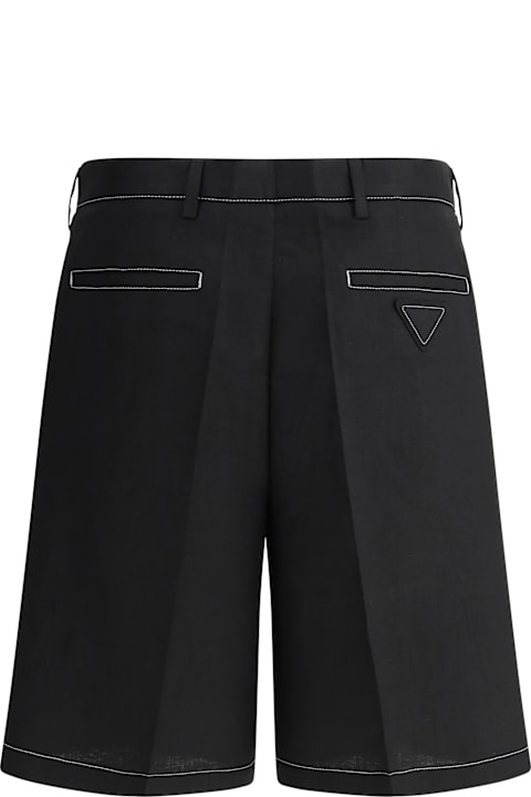 Prada Pants for Men Prada Contrast Stitching Shorts