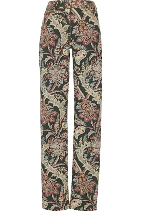 Etro Pants & Shorts for Women Etro Paisley Printed Straight Leg Pants