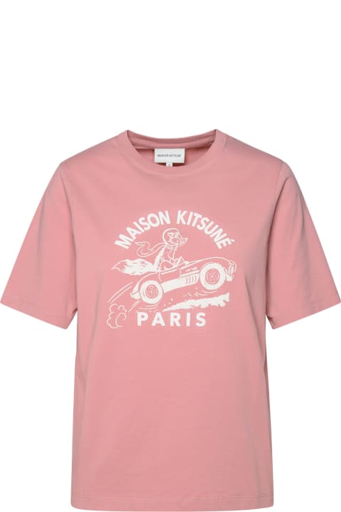 Fashion for Women Maison Kitsuné Pink Cotton T-shirt