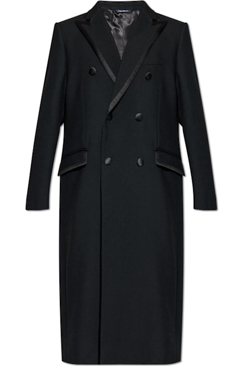 Homeware Dolce & Gabbana Dolce & Gabbana Wool Coat With Single Vent