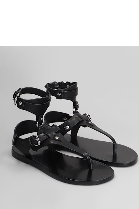 Isabel Marant Flat Shoes for Women Isabel Marant Eveen Flats In Black Leather