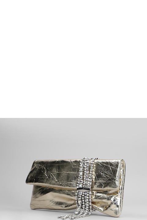 Jimmy Choo Clutches for Women Jimmy Choo Zandra Clutch In Gold Leather