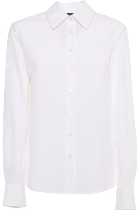 Homeware Fabiana Filippi Poplin Basic Shirt With Filo Diamante