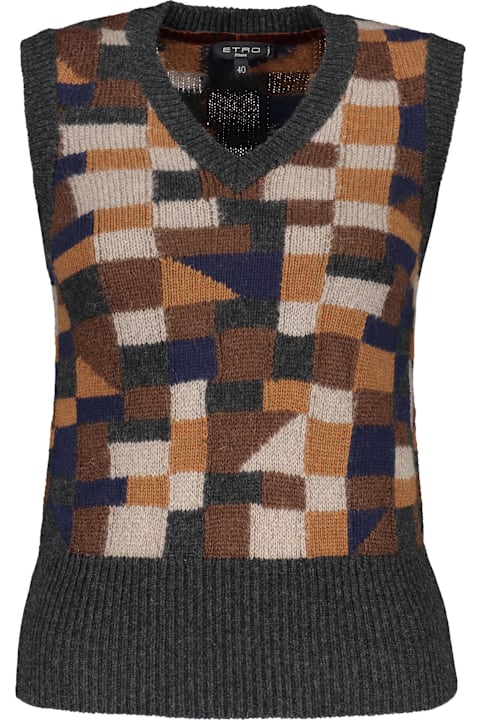 Fashion for Men Etro Wool Blend Vest