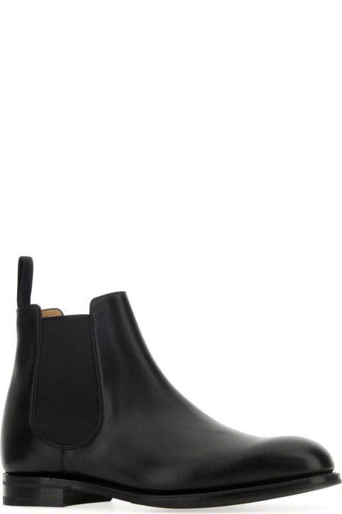 Church's Shoes for Men Church's Black Leather Amberley Ankle Boots